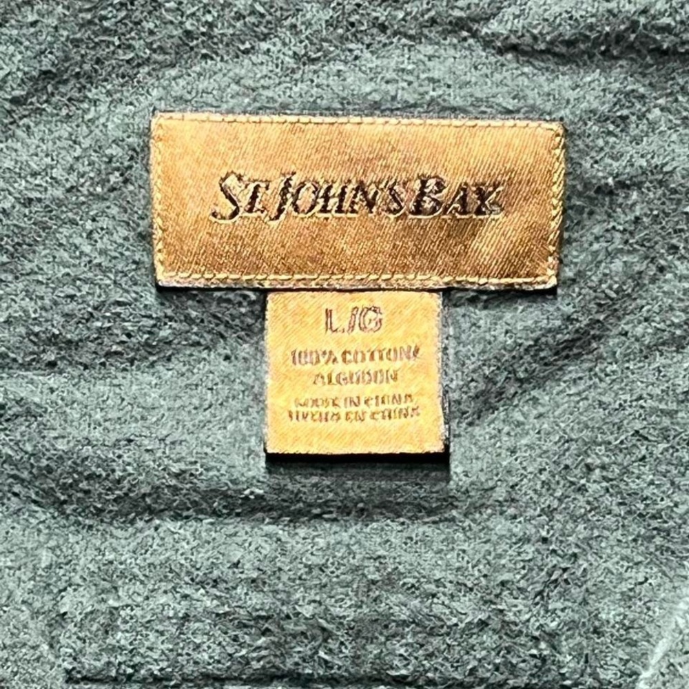 Vintage St. John's Bay Cotton Work Shirt | Modern Large - Picture 2 of 6